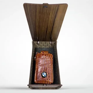 جای ریموت چرمی دوبل خودروی ب ام و – BMW Remote Keyless