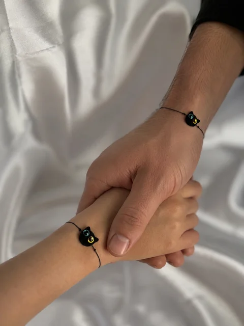 دستبند ست طرح گربه کوچولو